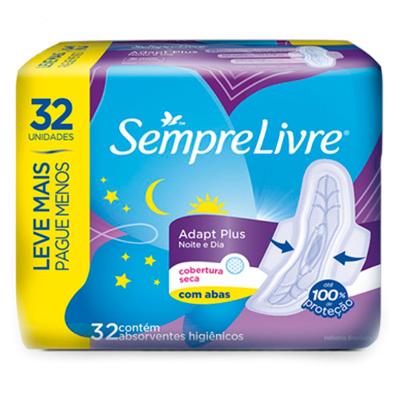Absorvente Externo Sempre Livre – Adapt Plus Noite e Dia Suave