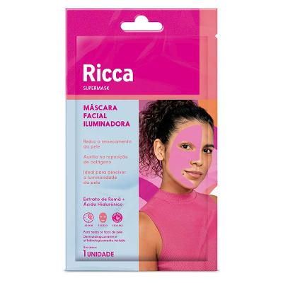 Máscara Facial Iluminadora Ricca - Iluminou Geral Total!