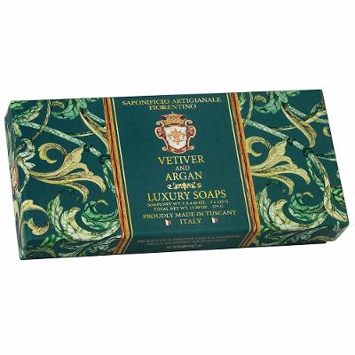 Kit Sabonete Solido Fiorentino Vetiver e Argan 3x125g