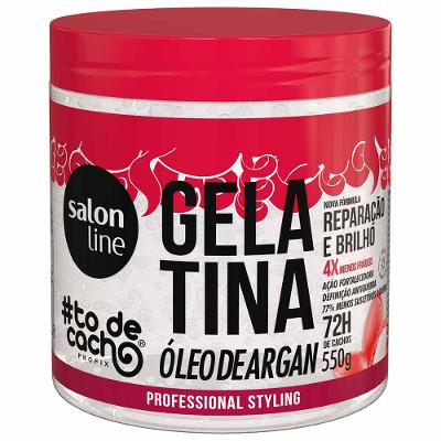 Gelatina Óleo de Argan Salon Line #todecacho Reparação e Brilho