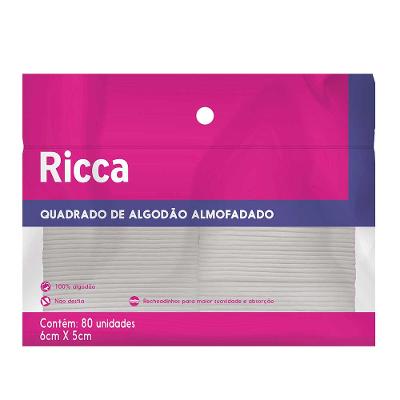 Quadradinho de Algodão 80un  Ricca