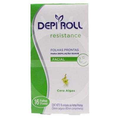 Folhas Depilatórias Faciais DepiRoll - Algas