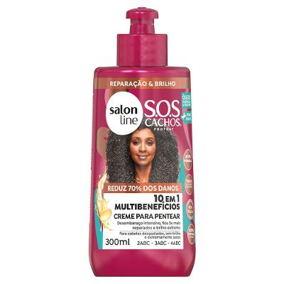 Salon Line SOS Cachos 10 em 1 Multibenefícios Creme de Pentear