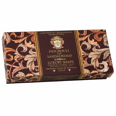 Kit Sabonete Solido Fiorentino Patchouli e Sãmdalo 3x125g