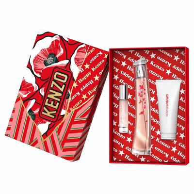 Kenzo Flower By Kenzo Ikebana Coffret Perfume Feminino EDP + Travel Spray + Loção Corporal