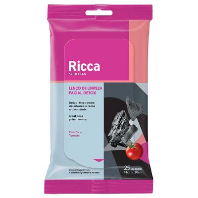 Lenço de Limpeza Facial Ricca Detox