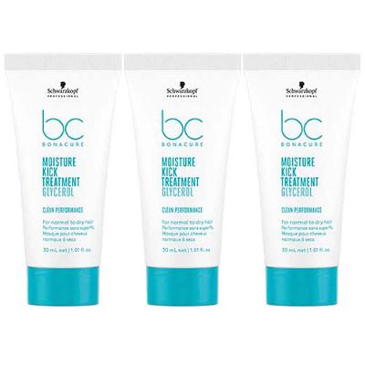 Schwarzkopf BC Clean Performance Moisture Kick Kit Travel Size - Com 3 Máscaras