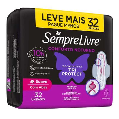 Absorvente Externo Nortuno Sempre Livre Adapt Plus Noite e Dia Suave - Leve Mais Pague Menos