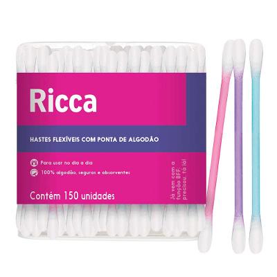 Hastes Flexíveis Ricca Pote 150un