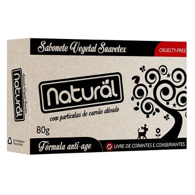 Sabonete em Barra Orgânico Natural - Suavetex Carvão Ativado