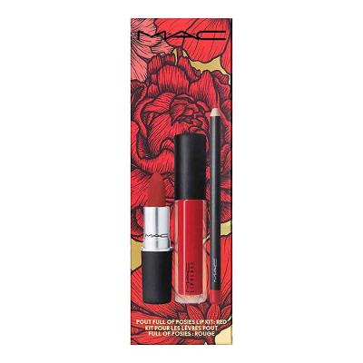 MAC Kit para Lábios Pout Full of Posies - Batom + Lápis Labial + Gloss
