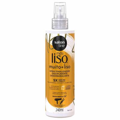 Salon Line Meu Liso Muito + Liso Spray Defrizante Protetor Térmico