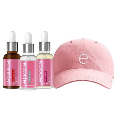 Época by Dermage Kit – Época de Hidratar 30ml + Época de Iluminar 30ml + Época de Tratar + Boné Época Cosméticos