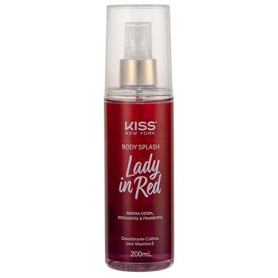 Body Splash Lady in Red Kiss New York Perfume Corporal