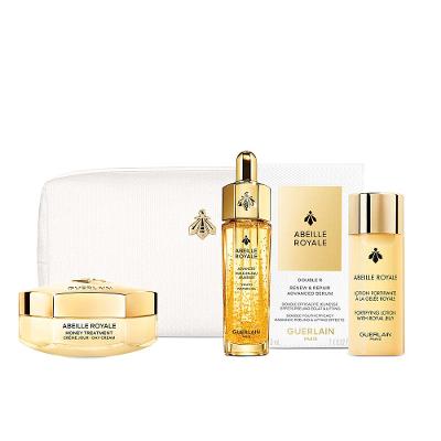 Guerlain Abeille Royale Honey Treatment Kit - Sérum + Óleo + Creme + Loção Fortificante + Nécessaire