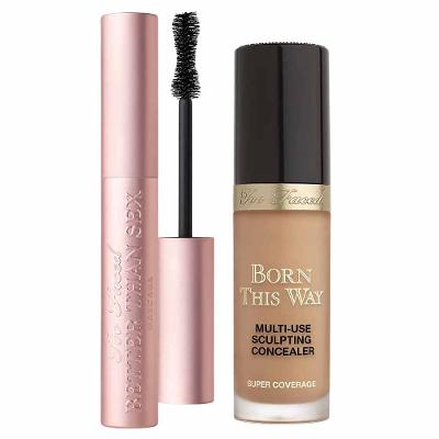 Too Faced Kit - Máscara de Cílios + Corretivo Líquido Butterscotch