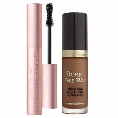 Too Faced Kit - Máscara de Cílios + Corretivo Líquido Cocoa
