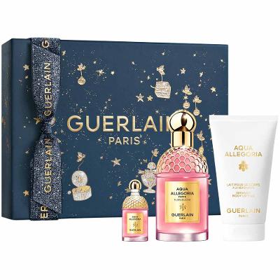 Coffret Guerlain Aqua Allegoria Florabloom Forte  Kit - Perfume Feminino EDP + Body Lotion + Travel Size
