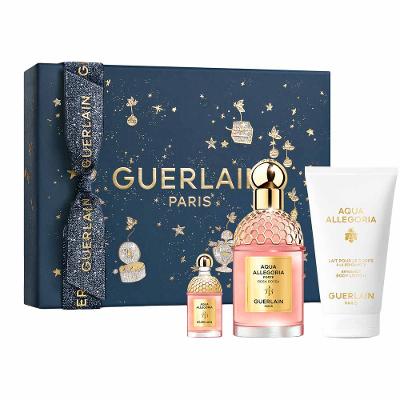 Coffret Guerlain Aqua Allegoria Rosa Rossa Kit - Perfume Feminino EDP + Travel Size + Body Lotion