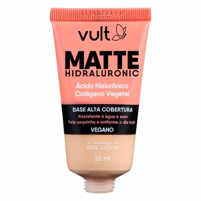Base Líquida Alta Cobertura Vult - Matte Hidraluronic