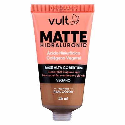 Base Líquida Alta Cobertura Vult - Matte Hidraluronic