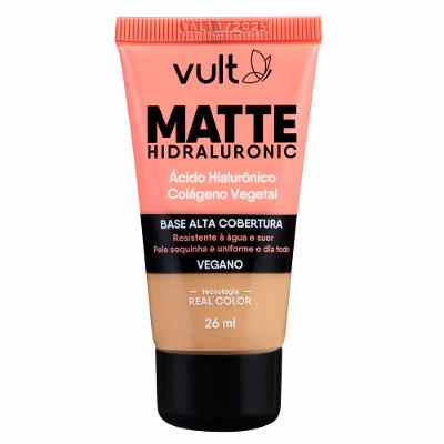 Base Líquida Alta Cobertura Vult - Matte Hidraluronic
