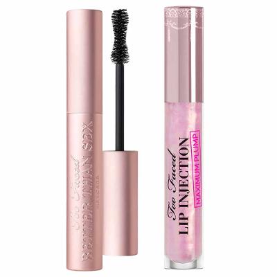 Too Faced Kit - Máscara de Cílios + Gloss Labial Clear