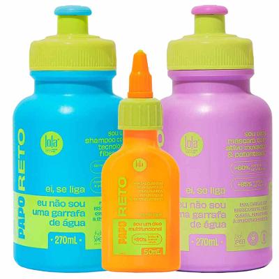 Lola From Rio Papo Reto Kit - Máscara Fluída + Óleo Capilar + Shampoo