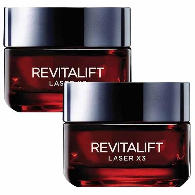 L'Oréal Paris Revitalift Laser X3 Diurno Creme Hidratante Facial Anti-idade Kit com 2 Unidades