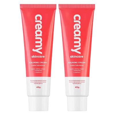 Creamy Creme Hidratante Facial Calming Cream Kit com 2 Unidades