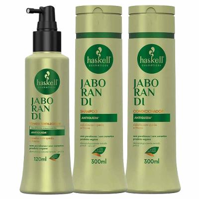 Haskell Jaborandi Kit – Shampoo + Condicionador + Tônico