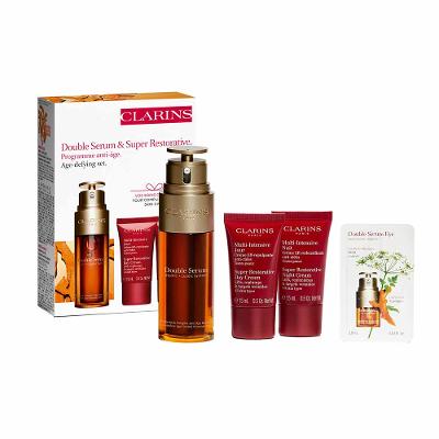 Clarins Kit - Sérum Facial + Creme Firmador Dia + Creme Firmador Noite + Sérum para Olhos