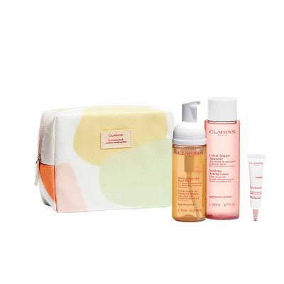 Clarins Cleansers And Toning Kit - Mousse de Limpeza + Tônico Facial Calmante + Emulsão Facial