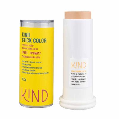 Proteção Solar Facial Kind Beauty Stick Color FPS 51 e FPUVA 17