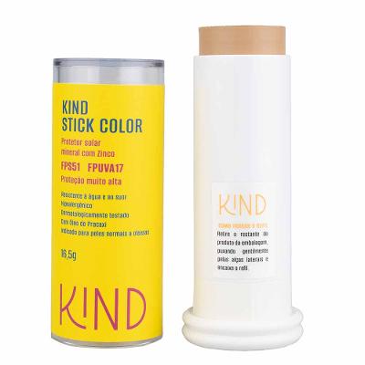 Proteção Solar Facial Kind Beauty Stick Color FPS 51 e FPUVA 17