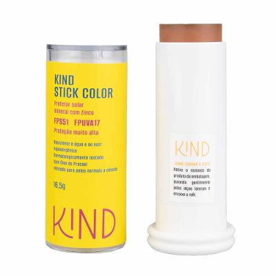 Proteção Solar Facial Kind Beauty Stick Color FPS 51 e FPUVA 17