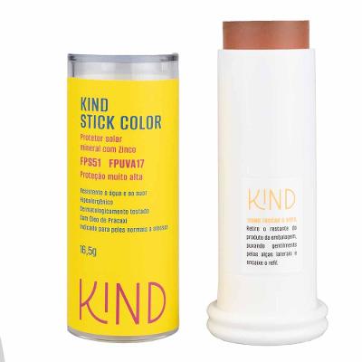 Proteção Solar Facial Kind Beauty Stick Color FPS 51 e FPUVA 17