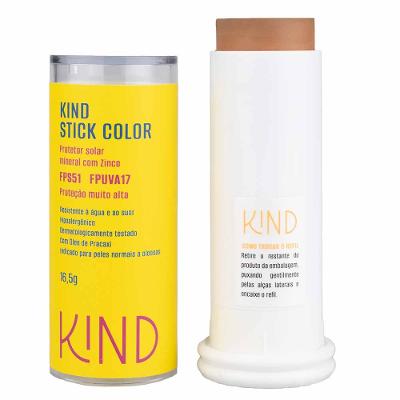 Proteção Solar Facial Kind Beauty Stick Color FPS 51 e FPUVA 17