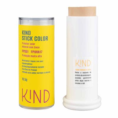 Proteção Solar Facial Kind Beauty Stick Color FPS 51 e FPUVA 17