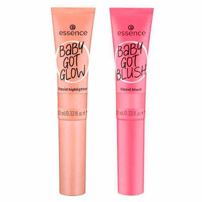 Essence Baby Got kit - Blush Líquido Pinkalicious + Iluminador Líquido Breezy Bronze