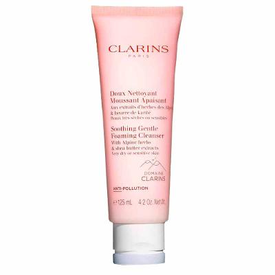 Espuma de Limpeza Facial Suave e Calmante Clarins Soothing Gentle