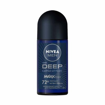 NIVEA MEN Antitranspirante Roll-on Deep MaxxTech Carvão Ativado