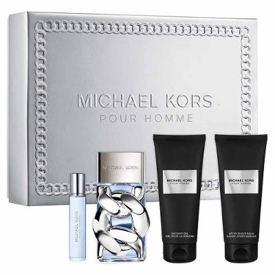 Michael Kors Pour Homme Kit - Perfume Masculino EDP + Shower Gel + Shave Balm + Travel Spray
