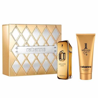 Coffret Rabanne Million Gold Kit - Perfume Masculino - EDP Intense + Gel de Banho