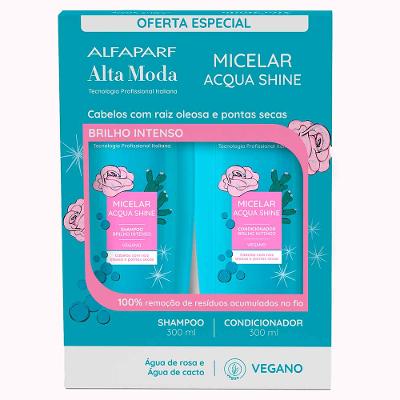 Alta Moda Micelar Acqua Shine Kit - Shampoo + Condicionador