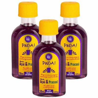 Lola Cosmetics Pinga Açai e Pracaxi Kit - Óleo Reparador Pós Quimica Com 3 Unidades