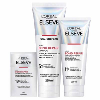 L'Oréal Paris Elseve Bond Repair Kit - Shampoo + Condicionador + Sache