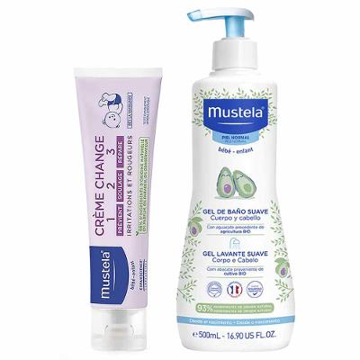Mustela Bebê Kit - Creme Preventivo de Assaduras + Gel Lavante Corpo e Cabelo