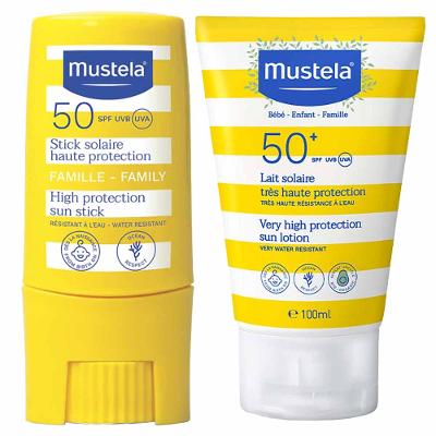 Mustela Solaire Haute Protection Kit -  Protetor Solar Infantil FPS50+ + Protetor Solar FPS50