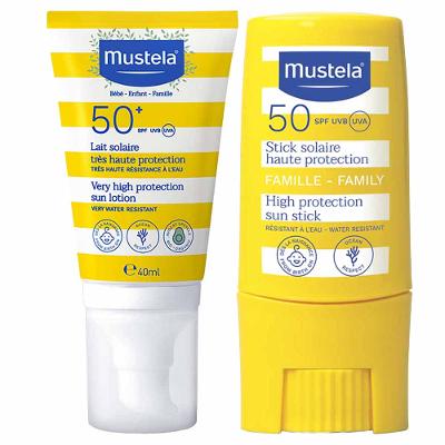 Mustela Solaire Haute Protection Kit - Protetor Solar Infantil Fps50+ + Protetor Solar Stick FPS50